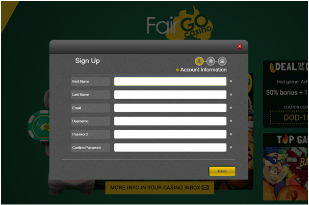 Fair go casino online getting started