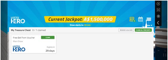 Free Vouchers in Lotto hero pokies