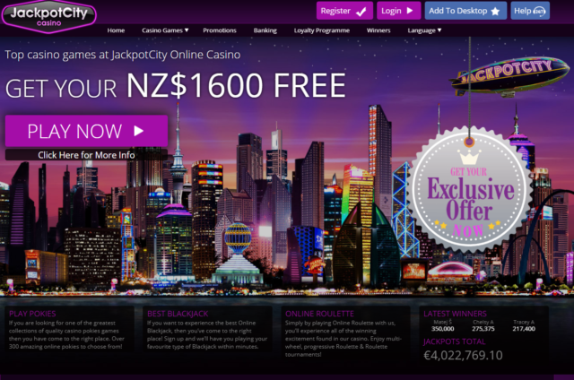 Jackpot city Casino New Zealand