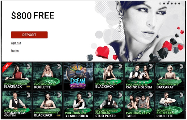 Platinum play live casino games to play