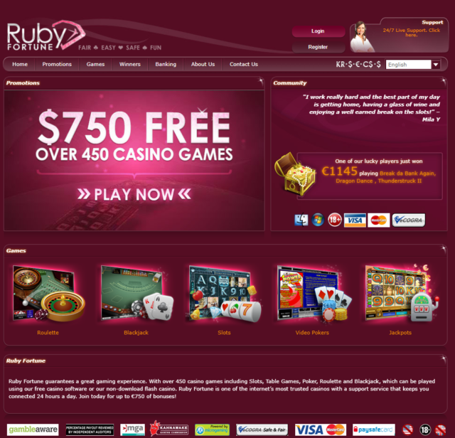 Ruby Fortune Casino NZ