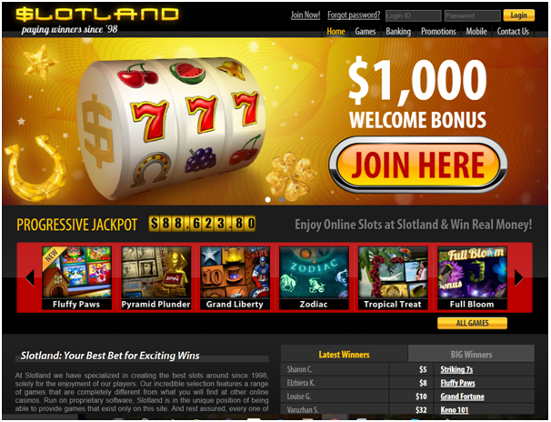 Slotland casino pokies