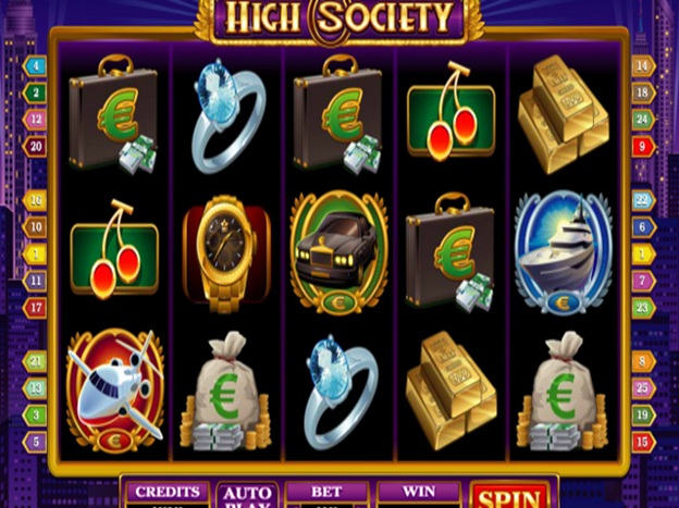 high society poker machines